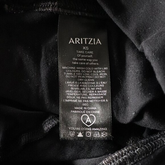 Aritzia Tna Women's Black Sz XS High Rise Activewear Stretch Pant Leggings | 31" - Picture 9 of 10